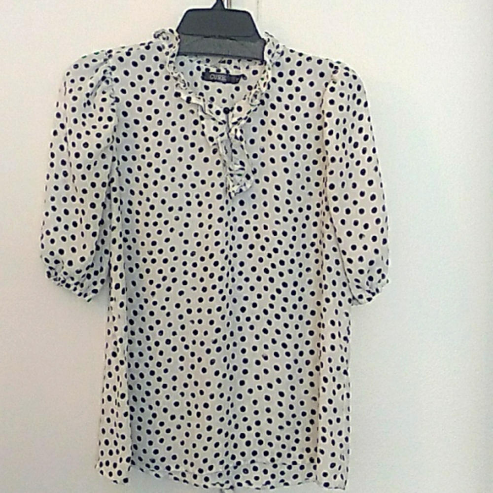 C.U.R.E Polka Dot Blouse (L)